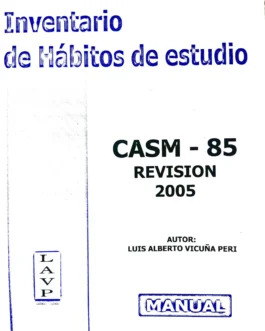El CASM 85-R2005 (Inventario de Hábitos de Estudio)