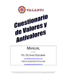 671. VALANTI - Cuestionario de valores y Antivalores