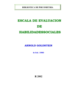 732. CUESTIONARIO de Habilidades sociales