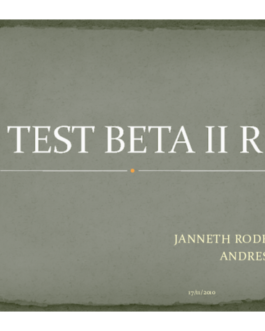 93. Beta IIR Test de Lectura